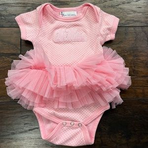 Ole Miss pink tutu onesie